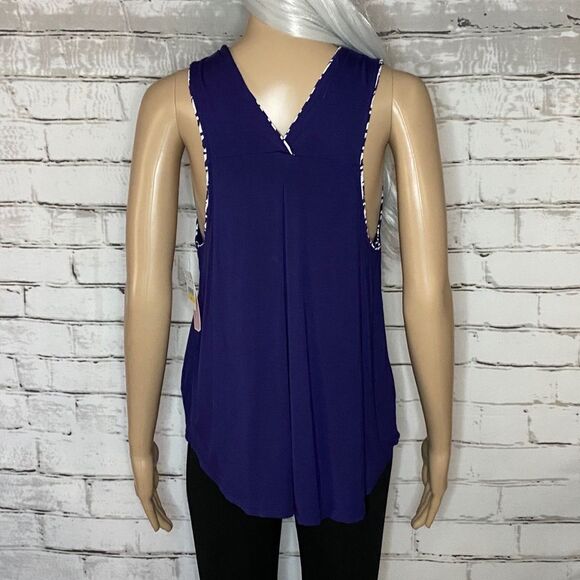 NWT Oscar de la Renta Pink Label Blue Tank Size Medium - Picture 4 of 7
